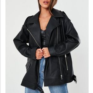 Missguided Oversized Biker Jacket